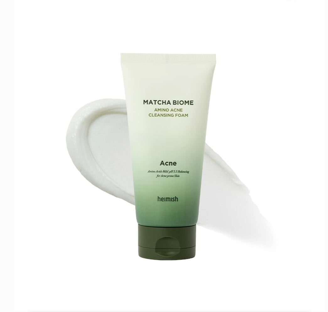 Heimish – Mousse nettoyante anti-acné Matcha Biome Amino, 150 g