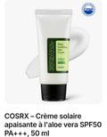 COSRX – Crème solaire apaisante à l'aloe vera SPF50 PA+++, 50 ml