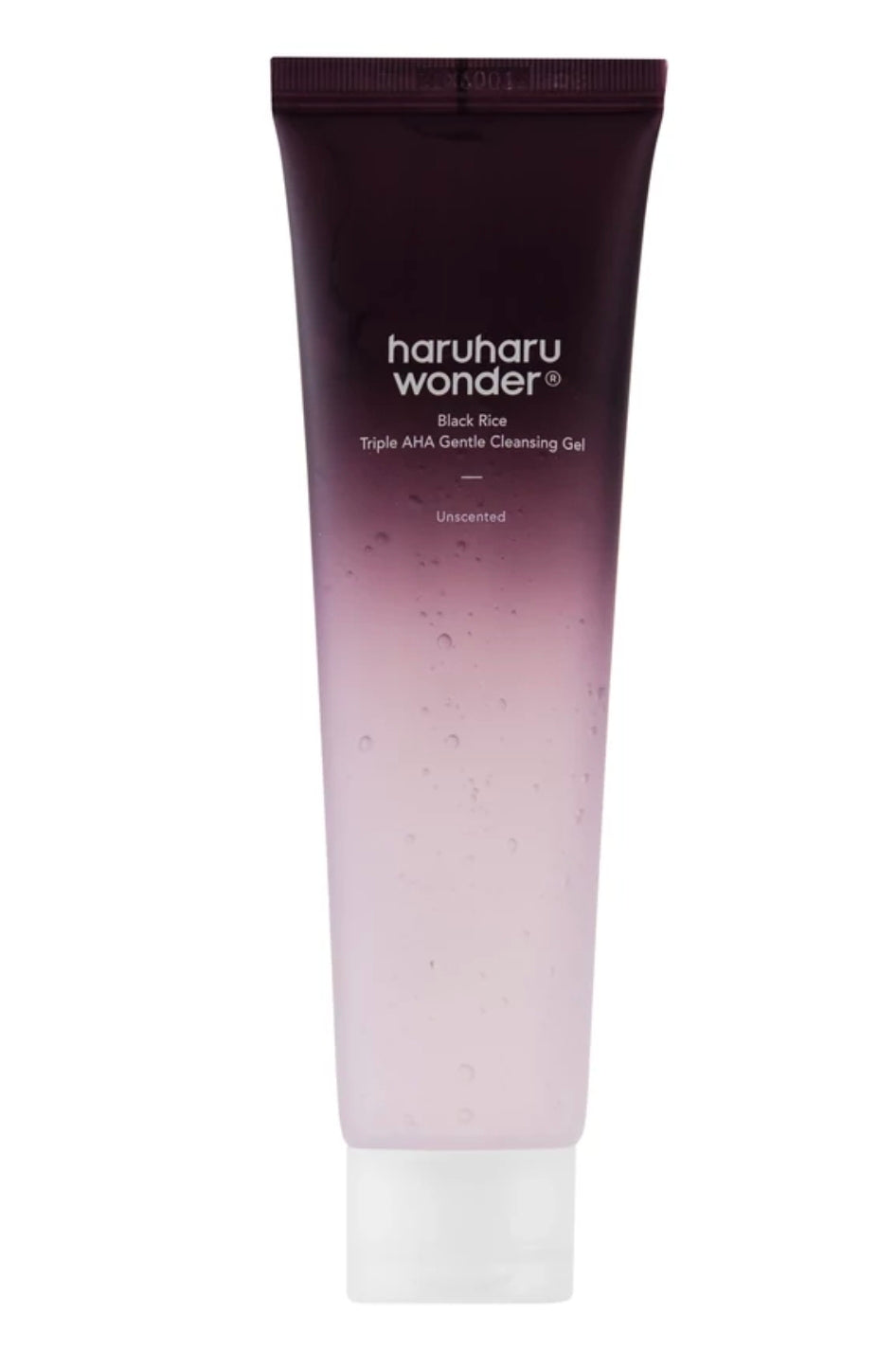 Haruharu Wonder – Gel nettoyant doux triple AHA au riz noir, 100 ml