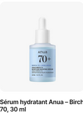Sérum hydratant Anua – Birch 70, 30 ml