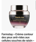 Farmstay – Crème contour des yeux anti-rides aux cellules souches de raisin – 50 ml