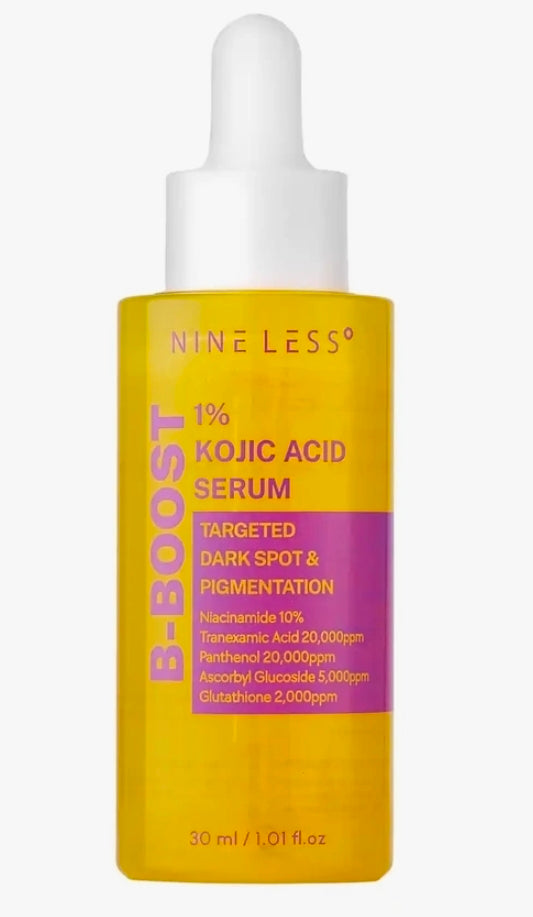 NINE LESS – Sérum B-Boost à 1 % d'acide kojique – 30 ml