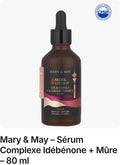 Mary & May – Sérum Complexe Idébénone + Mûre – 80 ml